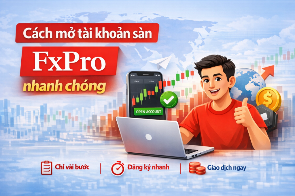 Cách mở tài khoản sàn FxPro nhanh chóng và chính xác - Kitatrading